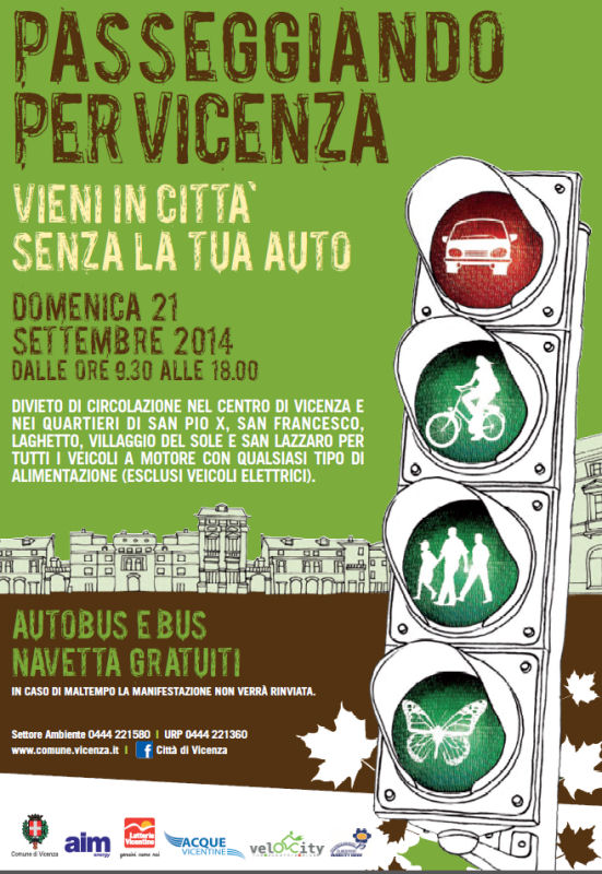 "Passeggiando per Vicenza - Vieni in città senza la tua auto"