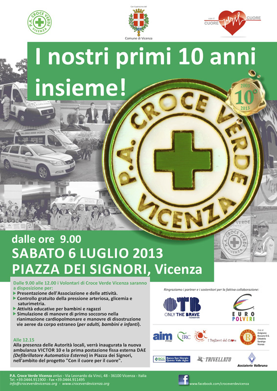 10° anniversario P.A. Croce Verde Vicenza