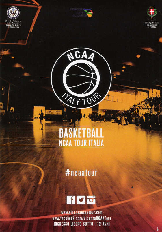Ncaa Italy tour  - Torneo estivo di squadre di basket di università americane