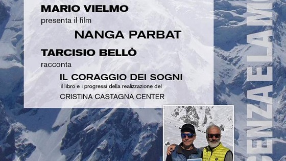 Film Nanga Parbat e libro Il coraggio dei sogni - Vicenza e la montagna