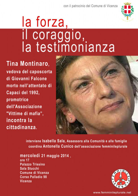 Tina Montinaro: domani incontro con la vedova del caposcorta del giudice Falcone