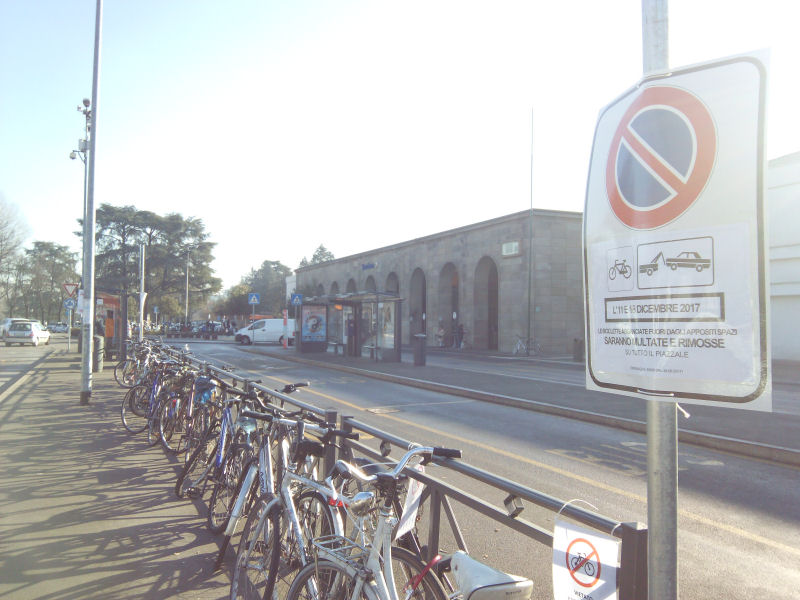 Biciclette in stazione, rimozione forzata lunedì 11 e lunedì 18 dicembre