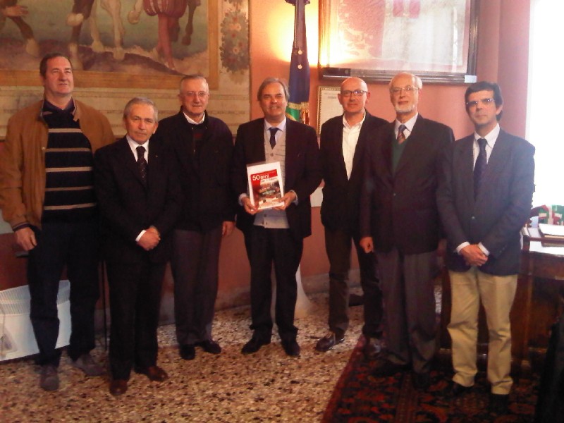 Il Comitato per i 50 anni di Santa Bertilla ricevuto dal sindaco Variati a Palazzo Trissino