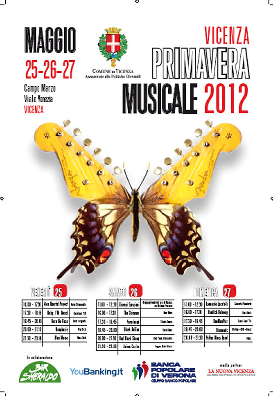 “Primavera musicale” con l’esibizione di 17 gruppi vicentini il 25, 26, 27 maggio in Campo Marzo a Vicenza