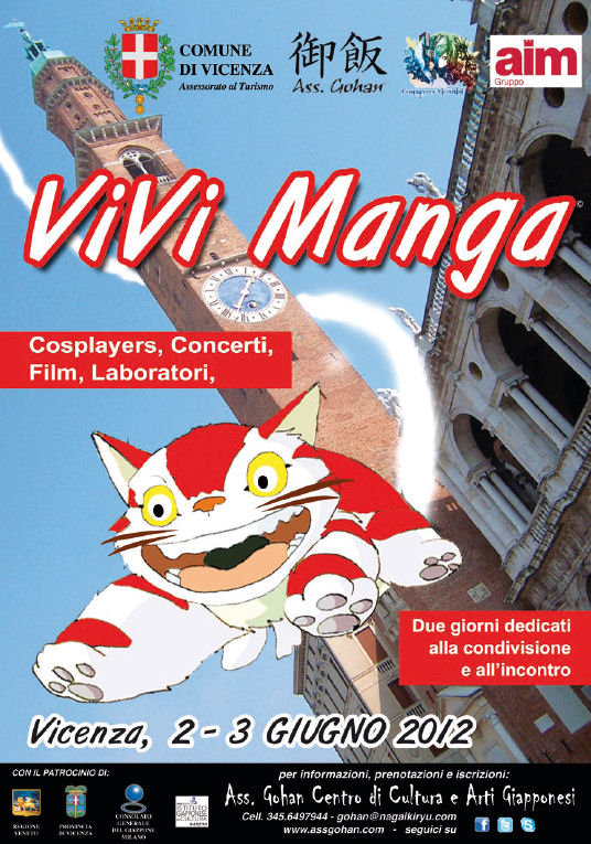 “Vivi Manga Vicenza”, il festival sabato 2 e domenica 3 giugno in centro storico