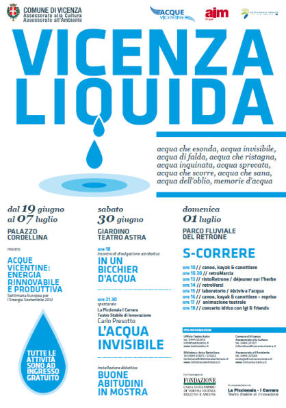 “Vicenza liquida”, sabato 30 giugno e domenica 1 luglio