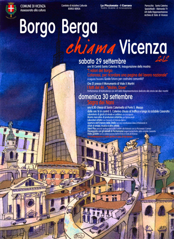 “Borgo Berga chiama Vicenza”, sabato 29 e domenica 30 settembre