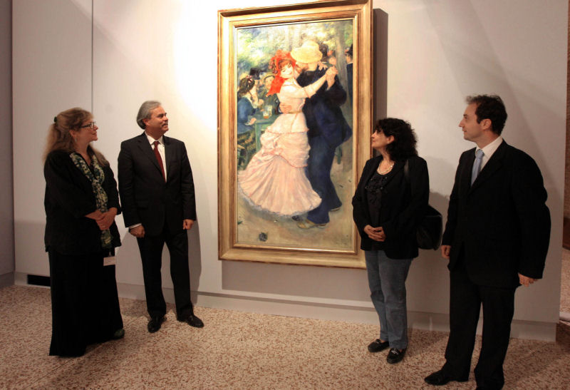 E’ arrivata in Basilica la “Danza a Bougival” di Renoir, opera simbolo della mostra