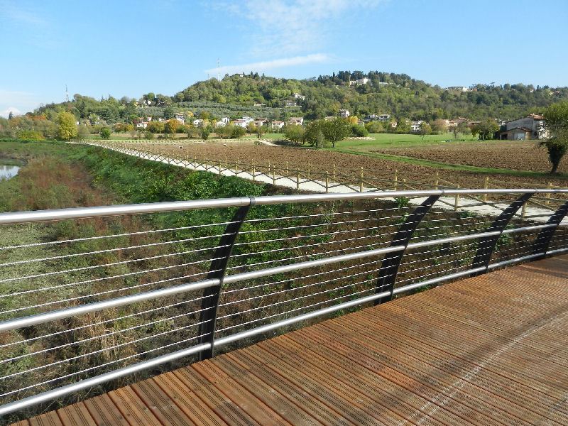 Inaugurata oggi la pista ciclabile di Gogna con l'apertura della passerella sul Retrone