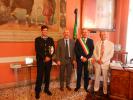 Da sinistra: comandante Rosini, questore Giampietro, sindaco Variati, assessore Rotondi