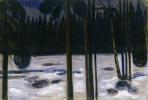 Edvard Munch, Bosco d'inverno, 1900-1901