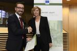 L'assessore Dalla Pozza con il commissario europeo Connie Hedegaard