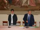 Il nuovo portavoce Nicola Rezzara e il sindaco Achille Variati