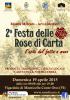 Locandina "Festa delle rose di carta"