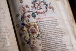 Manoscritto originale della Divina Commedia conservato in Biblioteca Bertoliana